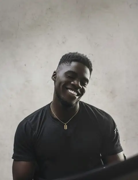 A smiling man
